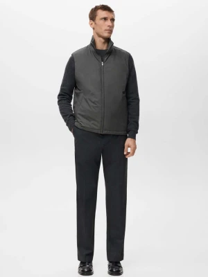 Lekka kamizelka pikowana szary - Mężczyzna - - MANGO MAN