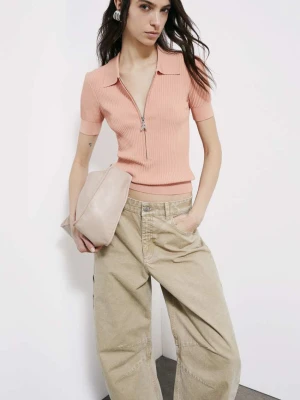 Lekka koszulka polo z dzianiny PATRIZIA PEPE