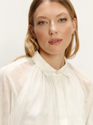 Lekka kremowa koszula z rękawem 3/4 Greenpoint