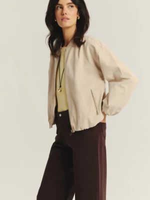Lekka kremowa kurtka typu bomber Greenpoint