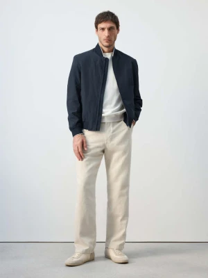 Lekka kurtka bomber water-repellent granatowy - Mężczyzna - - MANGO MAN