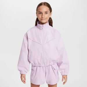Lekka kurtka dziewczęca o kroju oversize Nike Sportswear - Fiolet