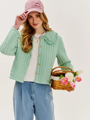 Lekka kurtka pikowana Pistachio Blush S/M