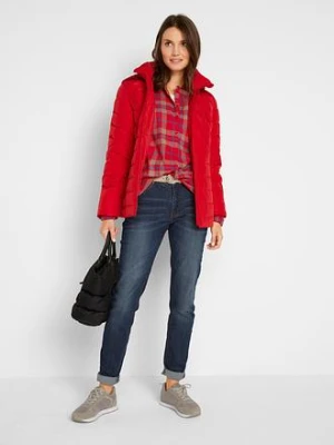 Lekka kurtka pikowana z odpinanym kapturem bonprix