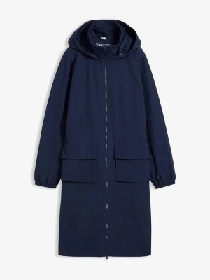 Lekka parka, hydrofobowa BonPrix niebieski