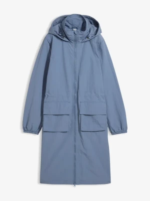 Lekka parka, hydrofobowa BonPrix niebieski
