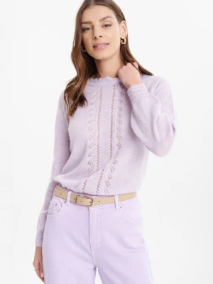 Lekki, jasnofioletowy sweter Greenpoint