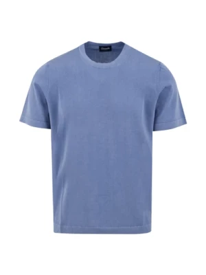 Lekki niebieski T-shirt i Polo Drumohr