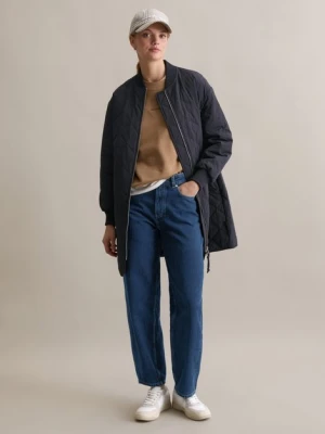 Lekki, pikowany płaszcz o luźnym kroju Marc O'Polo