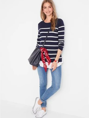 Lekki sweter 2 w 1 na okres ciąży i do karmienia bonprix