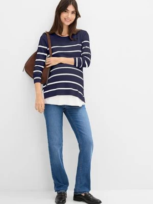 Lekki sweter 2 w 1 na okres ciąży i do karmienia bonprix