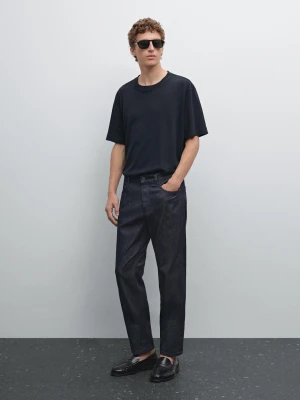 Lekkie Jeansy O Kroju Slim - Granatowy - - Massimo Dutti - Mężczyzna