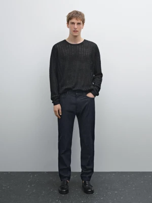 Lekkie Jeansy O Kroju Slim - Indygo - - Massimo Dutti - Mężczyzna