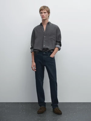 Lekkie Jeansy O Kroju Slim - Niebieski - - Massimo Dutti - Mężczyzna