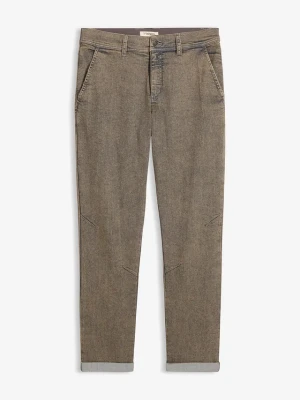 Lekkie jeansy relaxed fit ze stretchem, elastycznym pasem i prostą nogawką BonPrix szary