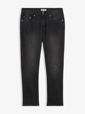Lekkie jeansy slim fit, straight BonPrix czarny