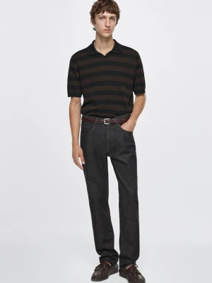 Lekkie Jeansy Tapered Fit - Czarny - Massimo Dutti - Male