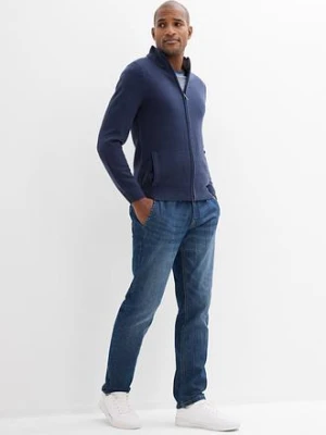 Lekkie jeansy z gumką w talii, regular fit, straight bonprix