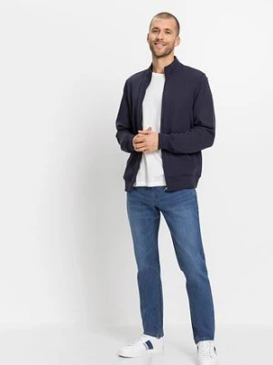 Lekkie jeansy ze stretchem z gumką w talii, regular fit, straight bonprix