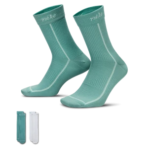 Lekkie klasyczne skarpety damskie Nike Everyday Plus (2 pary) - Wielokolorowe