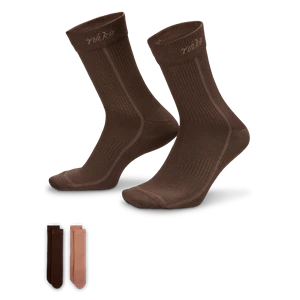 Lekkie klasyczne skarpety damskie Nike Everyday Plus (2 pary) - Wielokolorowe