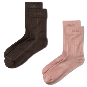 Lekkie klasyczne skarpety damskie Nike Everyday Plus (2 pary) - Wielokolorowe