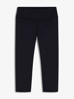 Lekkie legginsy sportowe 3 / 4 z wygodnym paskiem BonPrix czarny