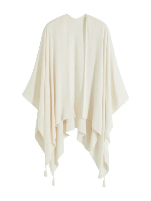 Lekkie letnie poncho BonPrix biały