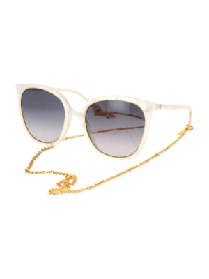 Lekkie okulary przeciwsłoneczne Cat-Eye z łańcuchem GG Gucci