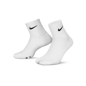 Lekkie skarpety do kostki z rozcięciem w obszarze palców Nike Everyday Plus „Rift” - Biel