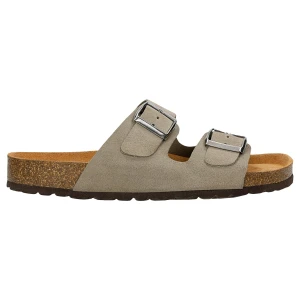 Beżowe męskie klapki na korku 32020-64 Wojas