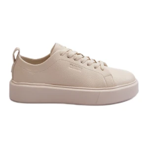 Lekkie Sneakersy Damskie Big Star NN274321 Memory Foam System Beżowe beżowy