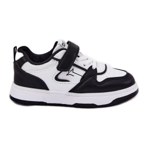 Lekkie Sneakersy Dziecięce Big Star RR374052 Biało-Czarne białe