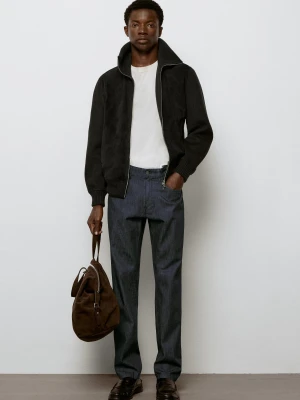 Lekkie Spodnie Jeansowe Tapered Fit - Granatowy - Massimo Dutti - Male