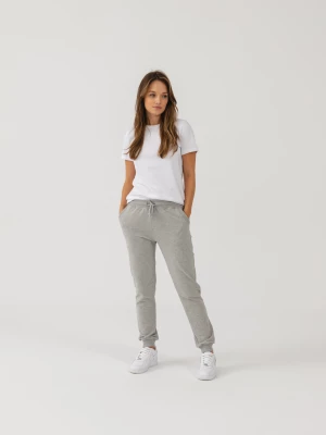 LEKKIE SPODNIE JOGGERS SZARE L - Flawless