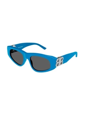 Lekko Niebieskie Szare Okulary Przeciwsłoneczne Bb0095S 011 Balenciaga