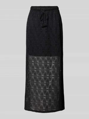 Lekko rozkloszowana spódnica midi z koronki z elastycznym pasem model 'MAYA' Vero Moda
