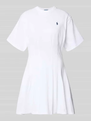 Lekko rozkloszowana sukienka dresowa z czystej bawełny Polo Ralph Lauren