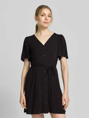 Lekko rozkloszowana sukienka mini z czystej wiskozy model 'ALBA' Vero Moda