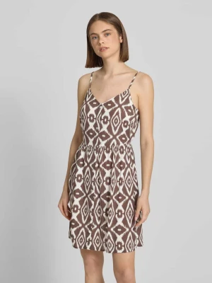 Lekko rozkloszowana sukienka mini z czystej wiskozy model 'TALA' Pieces