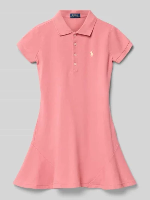 Lekko rozkloszowana sukienka polo z Mieszanka bawełny Polo Ralph Lauren Teens