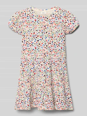 Lekko rozszerzana sukienka casualowa z mieszanki bawełny s.Oliver RED LABEL