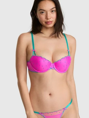 Lekko usztywniany biustonosz balkonetka PINK Wink Victoria's Secret