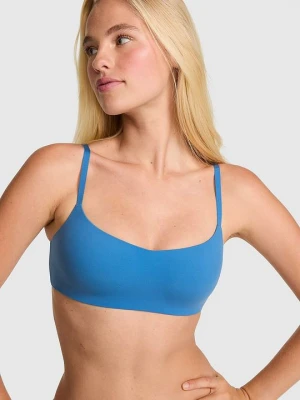 Lekko usztywniany biustonosz bez fiszbin Marshmallow Victoria's Secret Niebieski