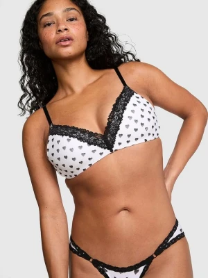 Lekko usztywniany biustonosz bez fiszbin Wear Everywhere Victoria's Secret Z nadrukiem