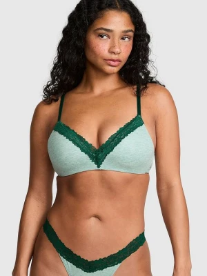Lekko usztywniany biustonosz bez fiszbin Wear Everywhere Victoria's Secret Zielony