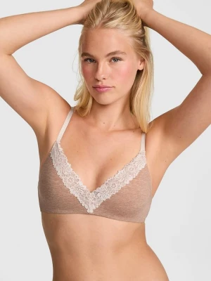 Lekko usztywniany biustonosz Wear Everywhere™ bez fiszbin Victoria's Secret Beżowy
