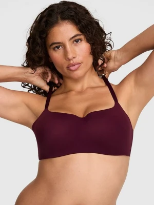 Lekko usztywniany, wygodny biustonosz bez fiszbin Marshmallow Victoria's Secret Fioletowy