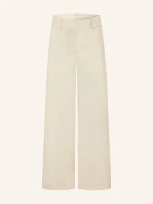 Lemaire Jedwabne Spodnie O Regularnym Kroju weiss