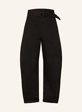 Lemaire Spodnie Regular Fit schwarz